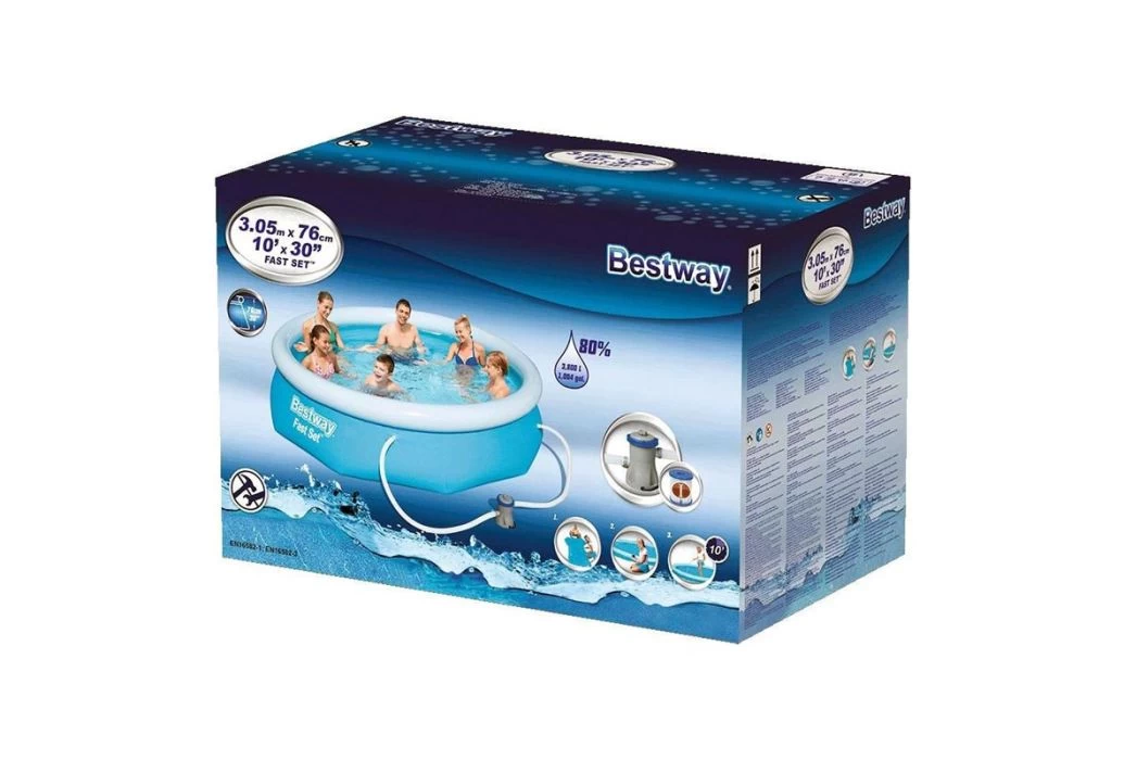 Bestway Fast Set Zwembad | Ø 305 X 76 Cm - Afbeelding 6