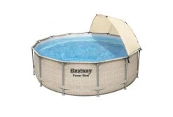 Bestway Power Steel Rotan Zwembad | Ø 396 X 107 Cm