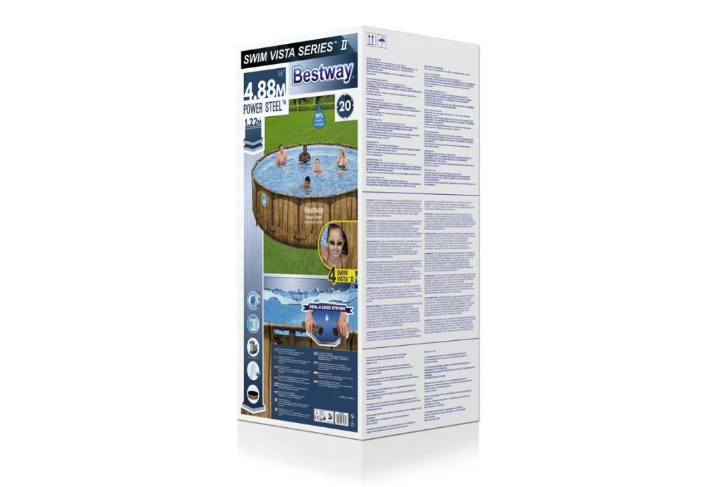 Bestway Power Steel Swim Vista Zwembad | Ø 488 X 122 Cm - Afbeelding 7