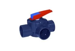 Cepex PVC 3-weg Kraan | 50 Mm / 63 Mm