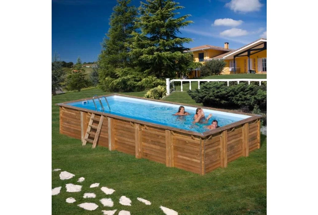 GRE Gré Houten Zwembad Loire | 815 X 420 X 146 Cm - Afbeelding 2
