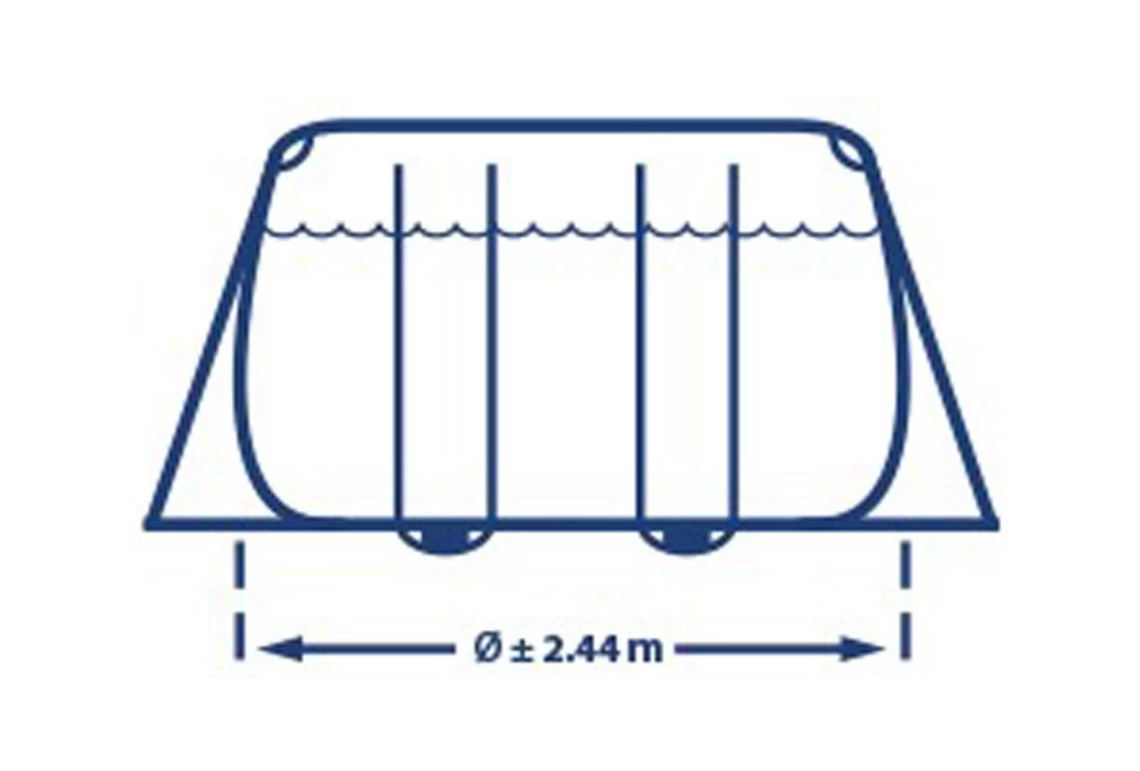 Intex Prism Frame Zwembad | 488 X 244 X 107cm Complete Set - Afbeelding 4