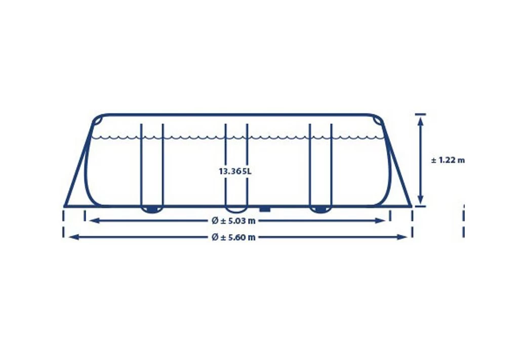 Intex Prism Frame Zwembad | 503 X 274 X 122cm Complete Set - Afbeelding 3