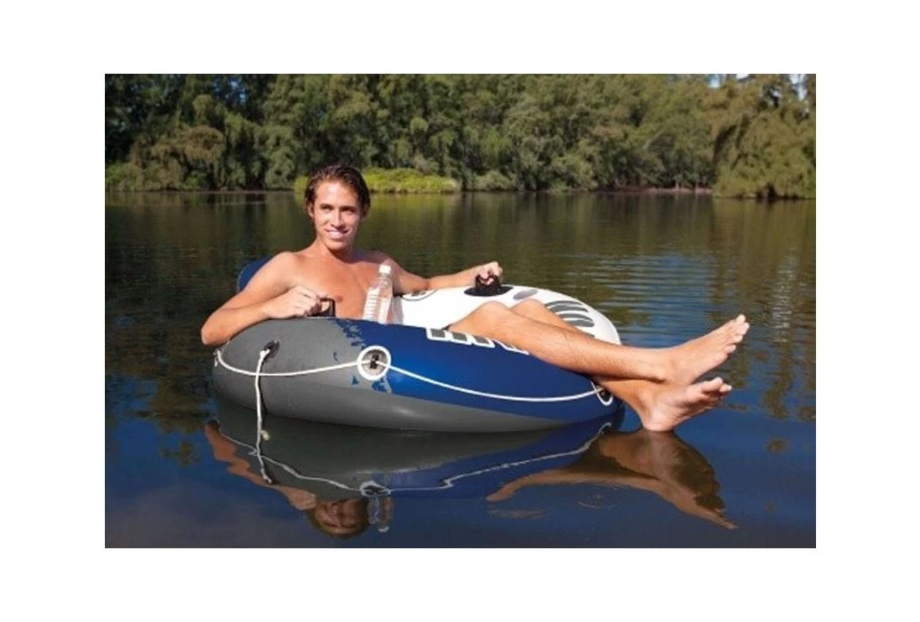 Intex River Run Waterlounge Blauw/wit - Afbeelding 2