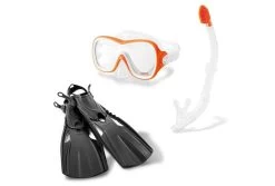 Intex Wave Rider Snorkelset 8+ | Oranje & Zwart