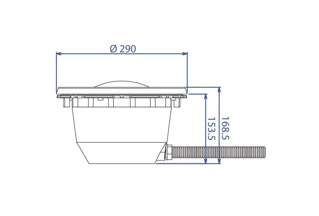 BWT Zwembadverlichting LED Kleur 18 Watt | Zwarte Behuizing - Afbeelding 2