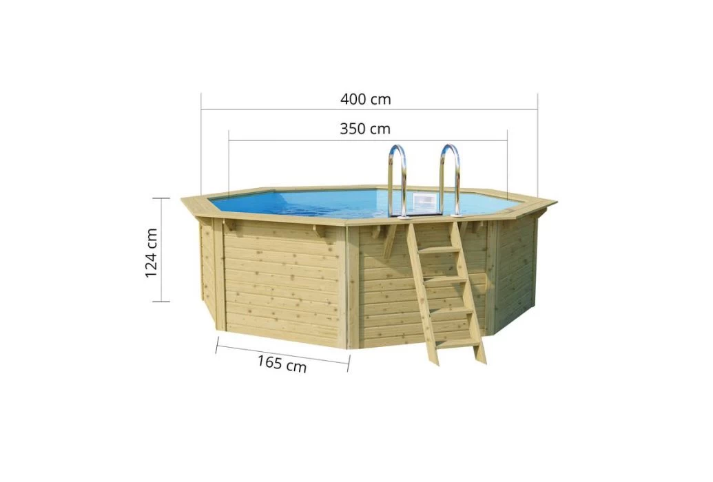 Trend Pool Houten Zwembad | Ø 400 X 124 Cm - Afbeelding 3
