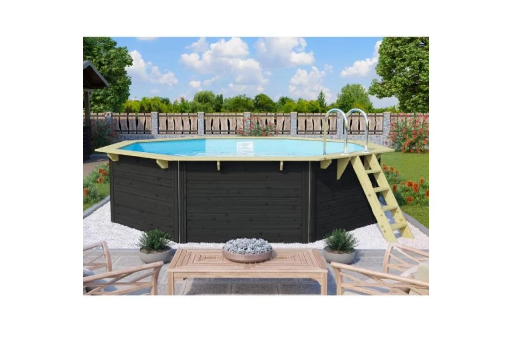 Trend Pool Houten Zwembad Antraciet | Ø 470 X 124 Cm - Afbeelding 2